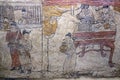 Chinese ancient mural in grave