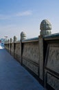 Chinese ancient Stone baluster Royalty Free Stock Photo