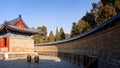 Chinese ancient Temple of Heaven. Asian architectural background. Amazing Echo Wall, Beijing