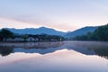 Chinese ancient villages in dawn Royalty Free Stock Photo