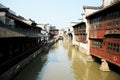 Chinese ancient watery town-Wuzhen Royalty Free Stock Photo