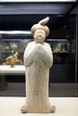 Chinese ancient woman statue of Tang dynasty Royalty Free Stock Photo