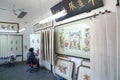 Chinese Antique Crafts Tianjin Yangliuqing New Year Woodblock Prints Museum Gallery Fine Arts Press Yang Liu Qing Ancient Town Royalty Free Stock Photo