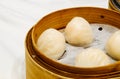 Chinese appetizer, steamed shimp dumpling Royalty Free Stock Photo