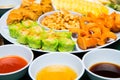 Chinese Appetizers and Three Sauce Style