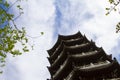 Chinese Architecture pavilion tower antique building and sky