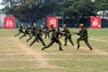 Chinese army in Hong Kong garrison Royalty Free Stock Photo