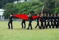 Chinese army in Hong Kong garrison Royalty Free Stock Photo