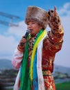 Chinese artist in colorful costume