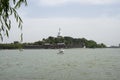 Chinese Asia, Beijing, Beihai Park, Qionghua Island, water cruise, scenic Royalty Free Stock Photo