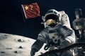 Chinese astronaut moon. Generate Ai