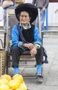 Chinese Bai Woman in Traditional Clothes