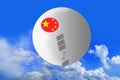 Chinese balloon incident 2023, balloons under in the sky , Spy balloon, violation airspace concept