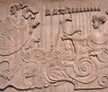 Chinese bas-relief mural