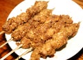 Chinese BBQ Dishes - - Lamb kebabs. Royalty Free Stock Photo