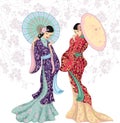 Chinese beauties Royalty Free Stock Photo