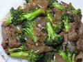 Chinese Beef and Broccoli Stir Fry Food Royalty Free Stock Photo