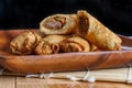 Chinese Beef Egg Rolls Royalty Free Stock Photo