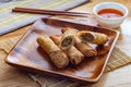 Chinese Beef Egg Rolls Royalty Free Stock Photo