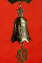 Chinese bell with buddha Royalty Free Stock Photo