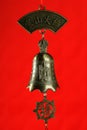 Chinese bell with buddha Royalty Free Stock Photo