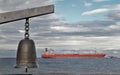 Chinese Bell and Ship Royalty Free Stock Photo