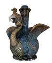 Chinese bird porcelain or ceramic vase Royalty Free Stock Photo