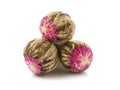 Chinese blooming flower green tea balls Royalty Free Stock Photo