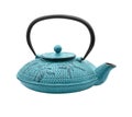 Chinese blue iron traditional teapot Royalty Free Stock Photo