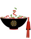 Chinese bowl Royalty Free Stock Photo