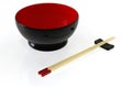 Chinese Bowl & Chopsticks Royalty Free Stock Photo