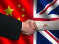 Chinese British handshake