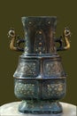 Chinese bronze pot Royalty Free Stock Photo
