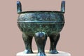Chinese bronze pot Royalty Free Stock Photo