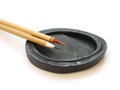 Chinese brushes calligraphy Royalty Free Stock Photo