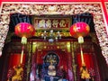 Chinese Buddha at Dragon Kammalawat Temple, Bangkok Thailand