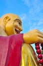 Chinese Buddha on white Royalty Free Stock Photo