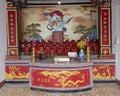 Chinese Buddhist altar, Cantonese Assembly Hall in Hoi An. Royalty Free Stock Photo