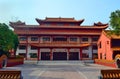 Chinese Buddhist temple in Lumbini, Nepal - birthplace of Buddha Royalty Free Stock Photo