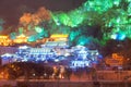 Chinese buildings nightscape Royalty Free Stock Photo