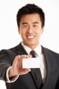 Chinese Businessman Offering Business Card