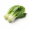 Bok Choy: Vibrant And Fresh Vegetable On White Background