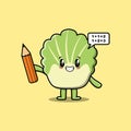 Chinese cabbage cute cartoon clever student