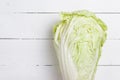 Chinese Cabbage-Michilli on wooden Royalty Free Stock Photo