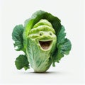 Chinese Cabbage with a Sense of Humor: Laughing Merrily in Your Designs. Generative AI.