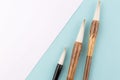 Chinese calligraphy brush for traditional writing. Top view Royalty Free Stock Photo