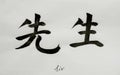 Chinese Calligraphy means`Sir` for Tatoo