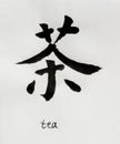 Chinese Calligraphy means`tea` for Tatoo