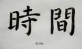 Chinese Calligraphy means`time` for Tatoo