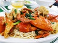 Ginger and Scallion Crab with Noodles